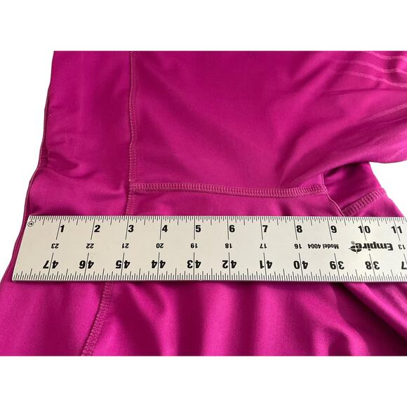 Danskin Now Womens Medium Pink Capri Leggings Fitted Gradient Print Gym Pants - Picture 4 of 7